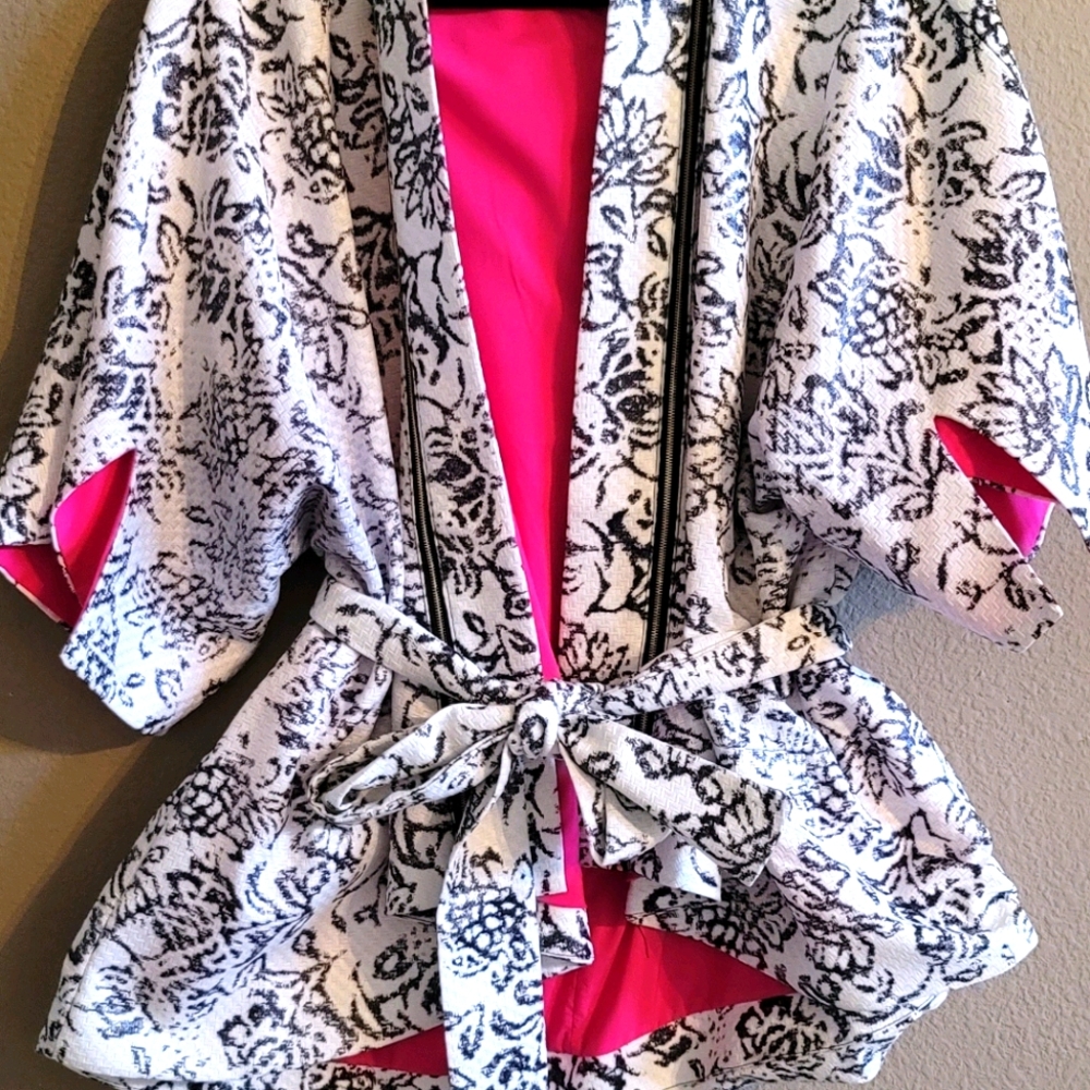 Black, White and Pink Jacket
